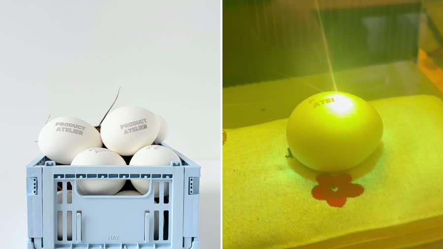 Video: the laser engraver working on a personalised item